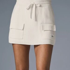 Scholar Knit Cargo Skirt- Alo- S- NWT